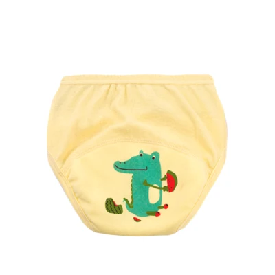 14 Yellow baby underwear crocodile training panties fralda descartável      newborn cloth diaper pañales reutilizables pañal ecologico wasbare luier trainingsbroek baby diapers disposa