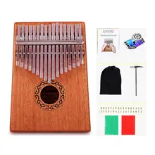 Дерево 17 ключей палец Карманный пианино калимба Mbira большой палец пианино Образование Игрушка музыкальный инструмент отличный подарок игрушка для детей