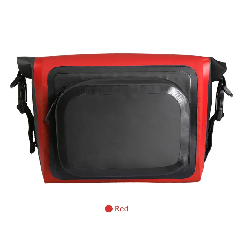 Водонепроницаемый Руль Велосипеда Сумка через плечо на поясе Сумки на багажник пакет сухой мешок - Цвет: Red