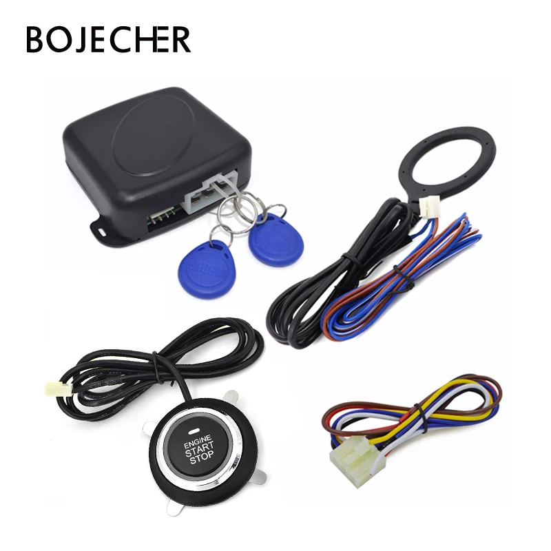 

Car Engine Push Start Button RFID Engine Lock Ignition Starter Keyless Entry System Go Push Button Engine Start Stop Immobilizer