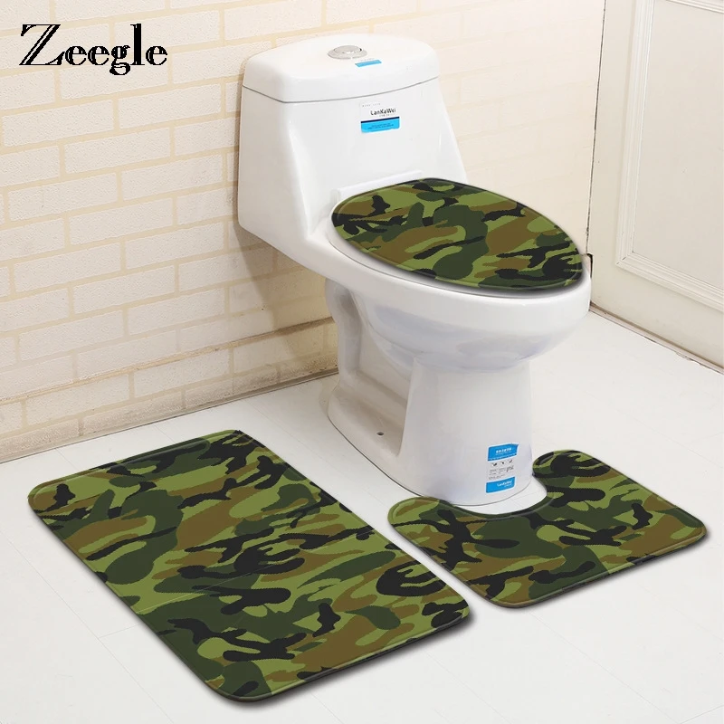 

Zeegle Bath Mat Non-slip Bathroom Carpet Absorbent Floor Mat Toilet Rug Home Decor Bath Rugs Non-slip Bath Carpet