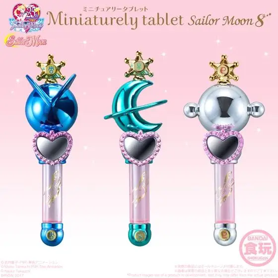 PrettyAngel-Подлинная Bandai Sailor Moon 25th anniversary миниатюрная таблеточная палочка(без конфет) Mars Jupiter Venus Pluto Uranus