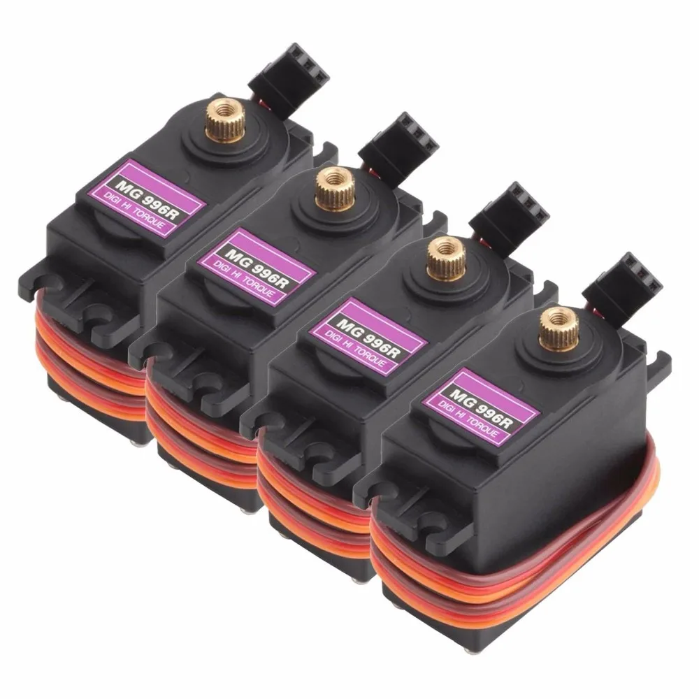 4 шт. MG996R 55g металлический зубчатый крутящий момент цифровой Servo15KG для