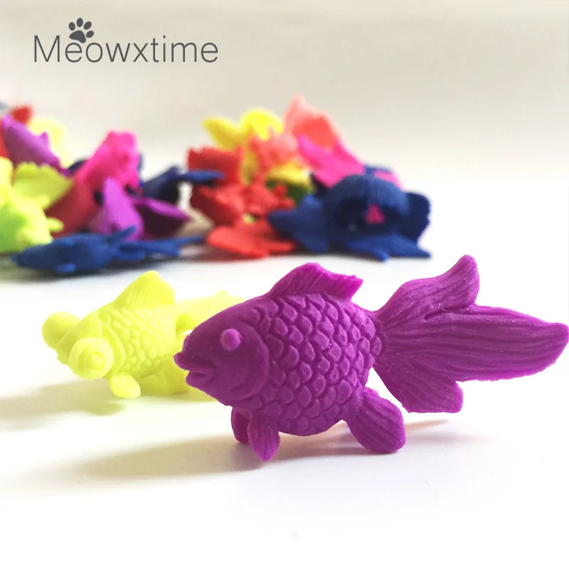 

10pcs/lot Multi Colors Of Golden Fish Crystal Soil Gels Growing Up In Water Magic Grow Animal Toys