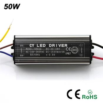 

2017 New 10W 20W 30W 50W LED Driver Adapter Transformer AC100V-265V to DC20-38V Switch Power Supply IP67 For Floodlight