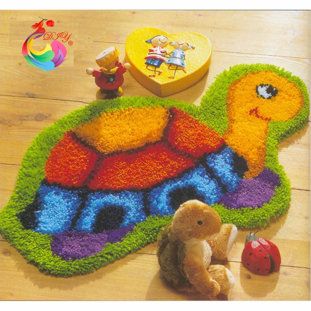 Latch hook rug kits Cartoon picture cross stitch embroidery rugs and
