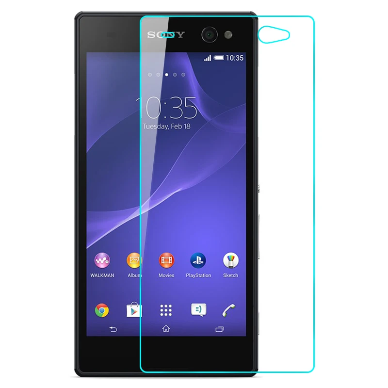

Tempered Glass For Sony Xperia C3 D2533 S55T Screen Protector Front Cover Guard Film For Sony Xperia C 3 glass cover case