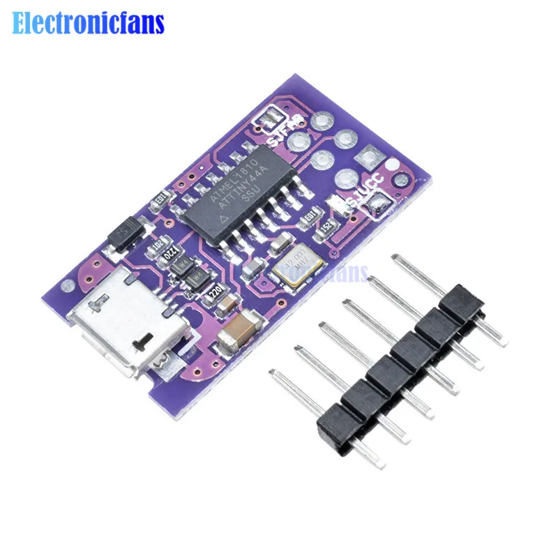 Микро usb мини AVR ISP ATtiny44 USB программатор совместимый USBTinyISP для Arduino IDE