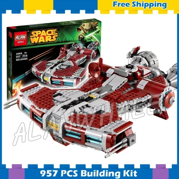 

957pcs Space Wars Defender Class Cruiser Universe Starship 05085 Model Building Block Gifts Sets Games Compatible With Lago