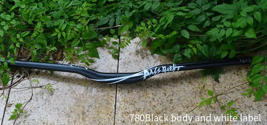 1 шт. 720 мм и 780 мм руль для велосипеда MTB AM DH FR ENDURO руль для велосипеда 8 цветов - Цвет: 780mm black white