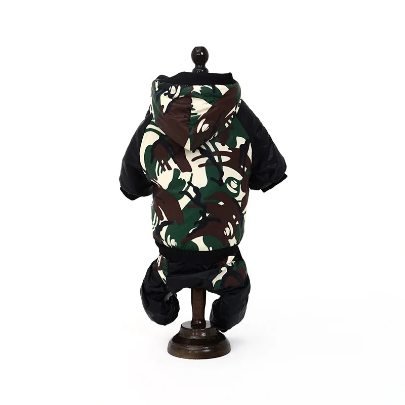 

Pet Dog Clothes Warm Thicken Jumpsuit Simple Camouflage Coat Jacket Puppy Clothes for Dogs Walking