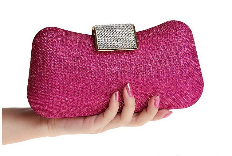 

Women Gold Evening Clutch Luxury Rhinestone Silver Clutch Bridal Bag Wedding Party Bags Chain Shoulder Bolsa XA424A