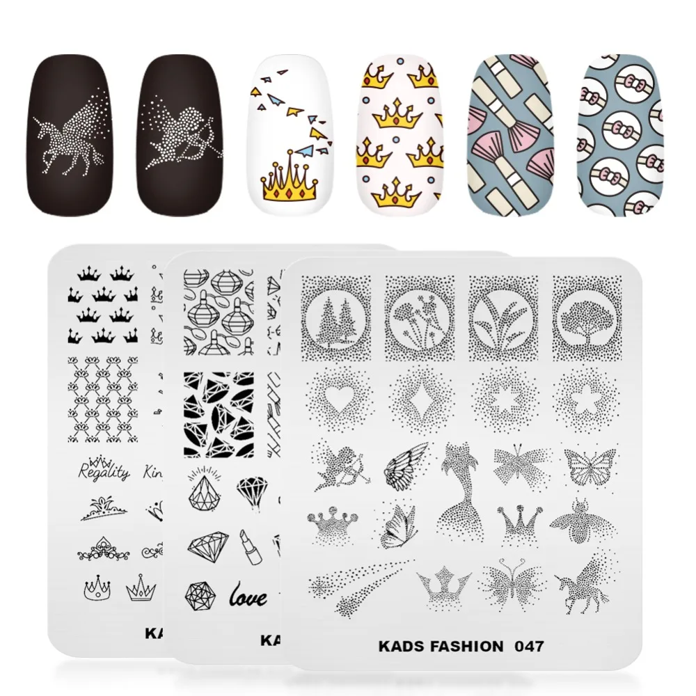 

New Arrival Plates for Stamping Hot Beauty Nail Art Stamper Fashion Series Nail Stamping Templates Stencil Print Image on Nails