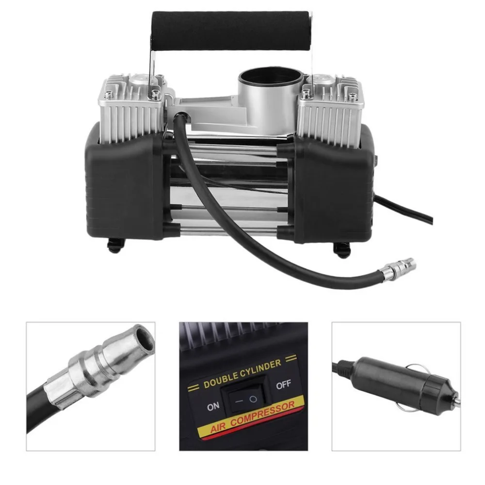 

2017 Portable Styling Super Flow Car Tire Tyre Inflator DC 12V Metal Vehicle Auto Electric Pump Air Compressor Hot Drop Shipping