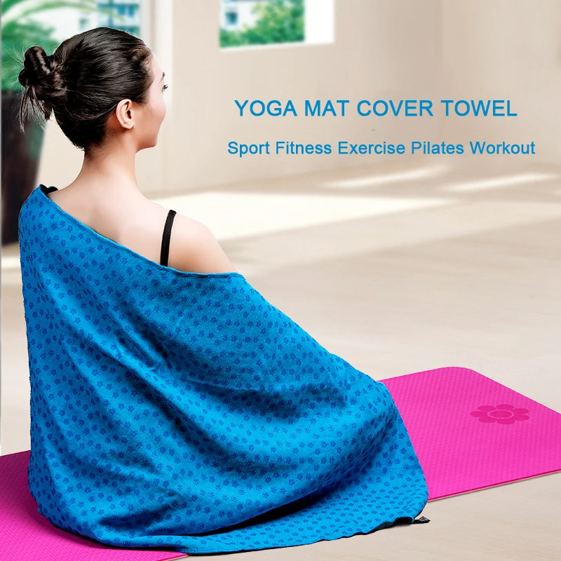 

183*63cm Cotton Yoga Blankets Soft Travel Sport Fitness Exercise Yoga Pilates Mat Cover Towel Blanket Non-slip Sports Towel