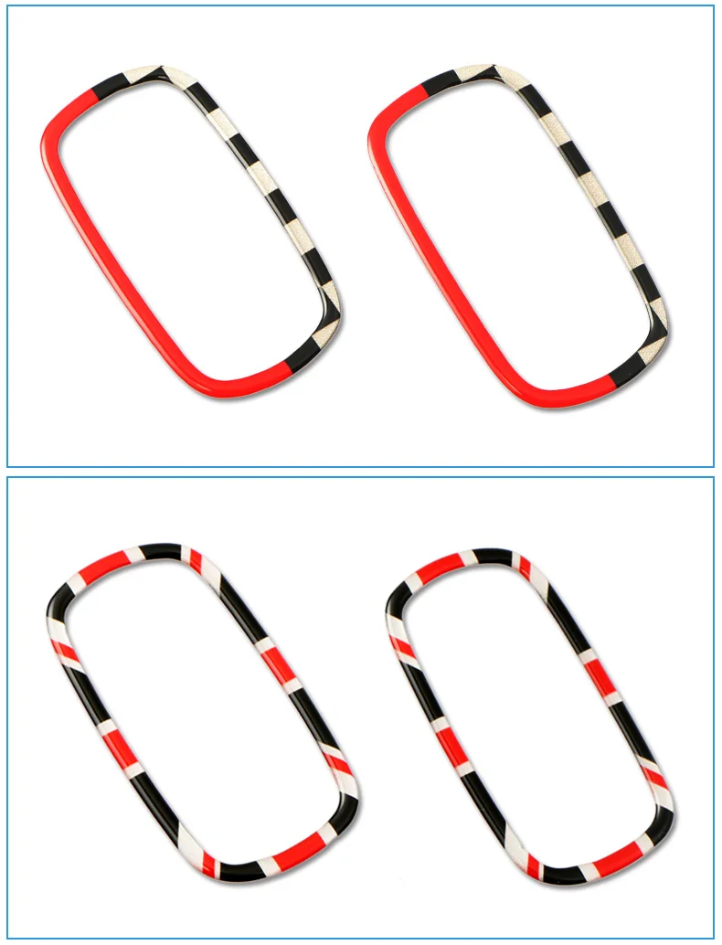 3D Car Dashboard Air Outlet Vent Frame Trim Stickers Decoration for Mini Cooper Countryman F60 Accessories Car Styling (4)