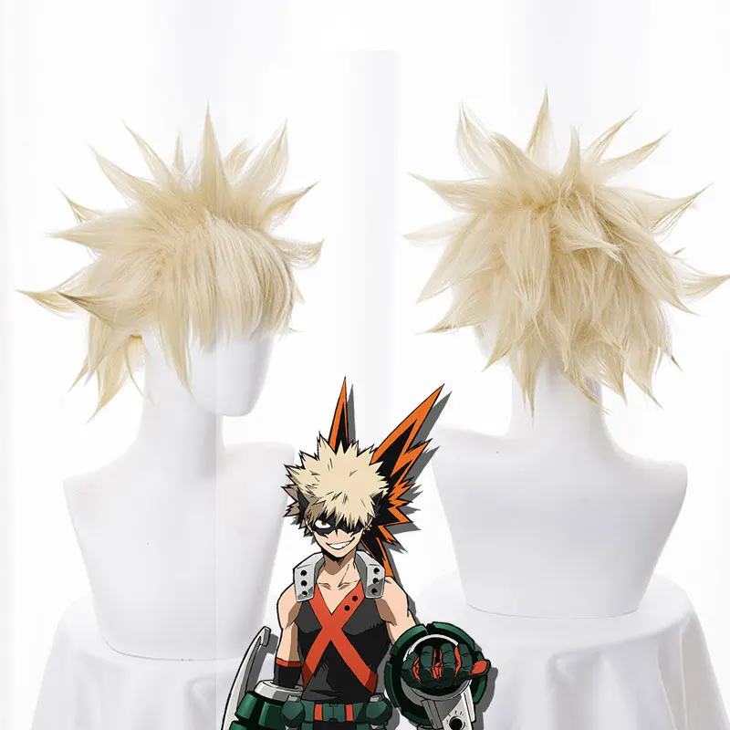 My Hero Academia Bakugou Katsuki Bakugo Short Wig Cosplay Costume Boku No Hero Academia Heat Resistant Synthetic Hair Men Wigs Anime Costumes Aliexpress