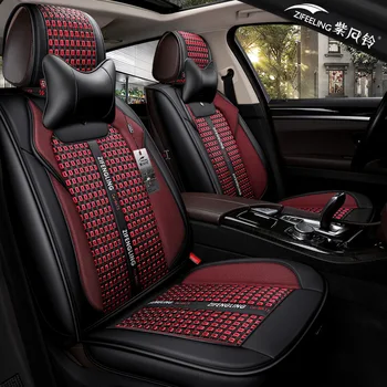 

Fashion Decoracion Para Coches Asientos Leather Car Seat Cover Pink Car Accessories Cushion Auto For Seat Of Vehicle