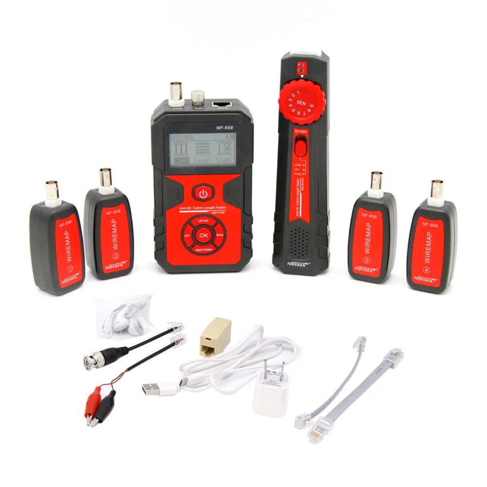 

NF-858 RJ11 RJ45 Cable Wire Tracker Cable Tester Finder For Network Cable Testing BNC Cable Line Networking Tool Line Locator