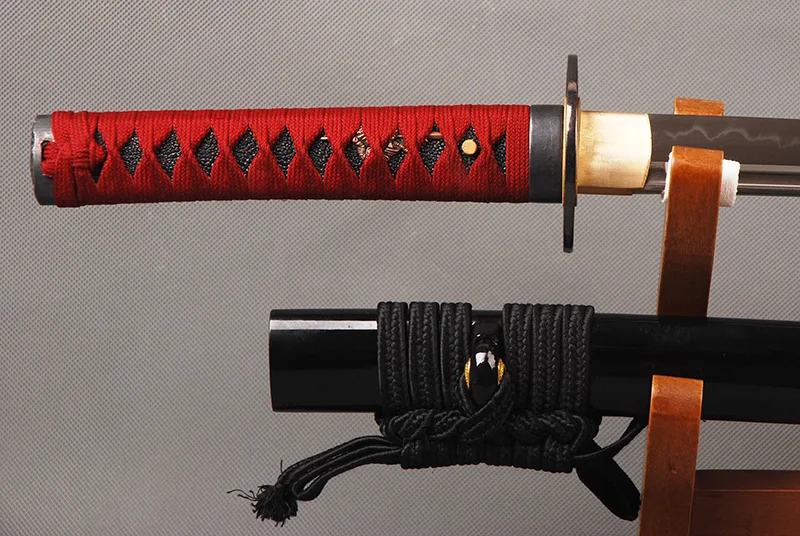 Günstig Hand Geschmiedet Wakizashi Japanischen Samurai Schwert Full Tang T8 Carbon Steel Lehm Gehärtetem Scharfe Klinge Vintage Metall Hause Dekoration