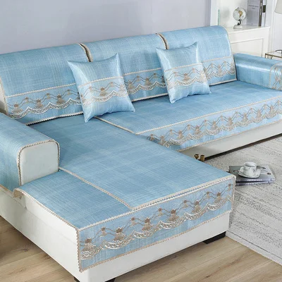 

Summer ice silk sofa cushion, non-slip fabric summer mat cushion, summer cool cushion.