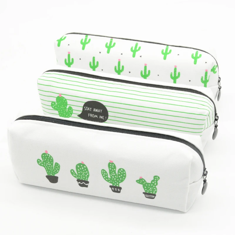 Карандаш кактус чехол Succulents trousse scolaire stylo canvas kalem kutusu школьные принадлежности estuche