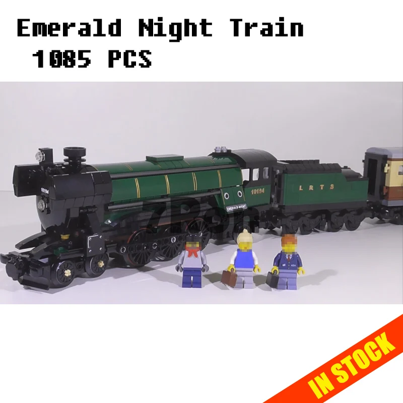 

Models building toy 21005 1085pcs Technic Series Emerald Night Train Building Blocks Compatible with lego 10194 toys & hobbies