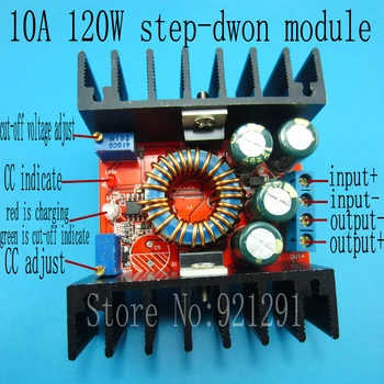 

2pcs/lot! DC-DC Buck Converter 10A 24V/12V LED Driver CC CV Charging 8-30V to 1.25-28V adjustable step-down Power Supply Module