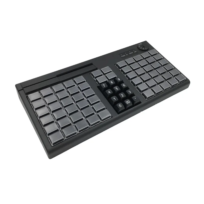 KB76 76 teclas POS Teclado programable con MSR USB opcional/PS2 rico Interfaces para la elección