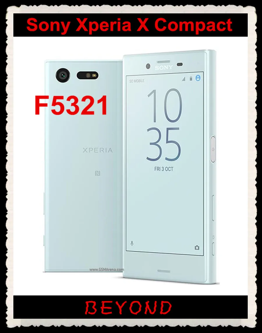 Sony Xperia X Compact F5321 разблокированный GSM 4G LTE Android Hexa Core ram 3 ГБ rom 32 ГБ 4," 23 МП отпечаток пальца 2700 мАч