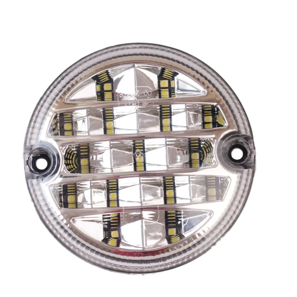 Lâmpada de Reboque Caminhão Redondo Led Luzes Traseiras Automóveis Reverso Traseiro Lâmpada Luz Invertendo Lâmpadas Universal 12v – 24v 95mm