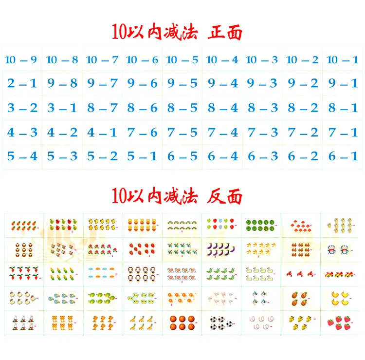 6 книг/комплект 270 китайский мандарин символов карты Математика Добавление/вычитание/умножение/деление для детей и детские