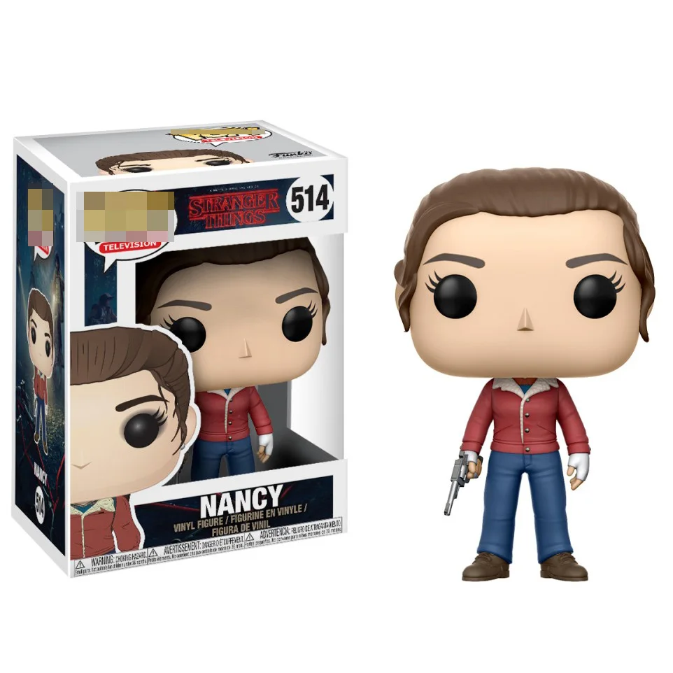POP Eleven Stranger Things экшн-фигурка игрушки Demogrogon коллекционные игрушки виниловые куклы Детские Подарочные игрушки странные вещи модель Нэнси - Цвет: 514 with box