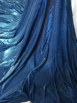 

5 yards Shinning powder hand print glued glitter sequins lace fabric for indian/nigerian wedding/ evening dress/stage