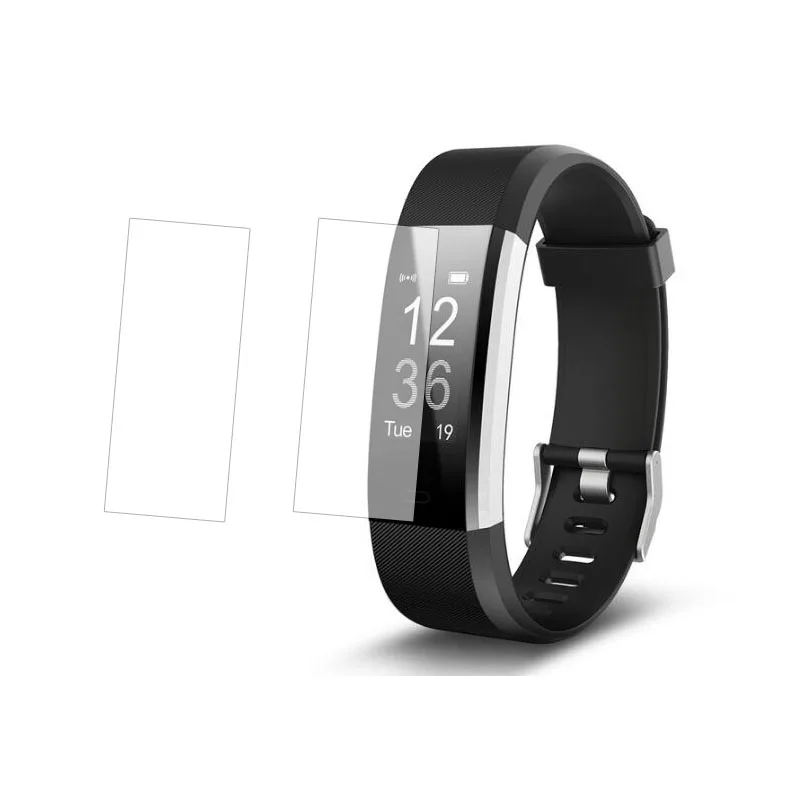 2pcs Anti-scratch Ultra Thin HD Clear Protective Film Guard For ID115 HR Plus Smartband Wristband Full Screen Protector Cover |
