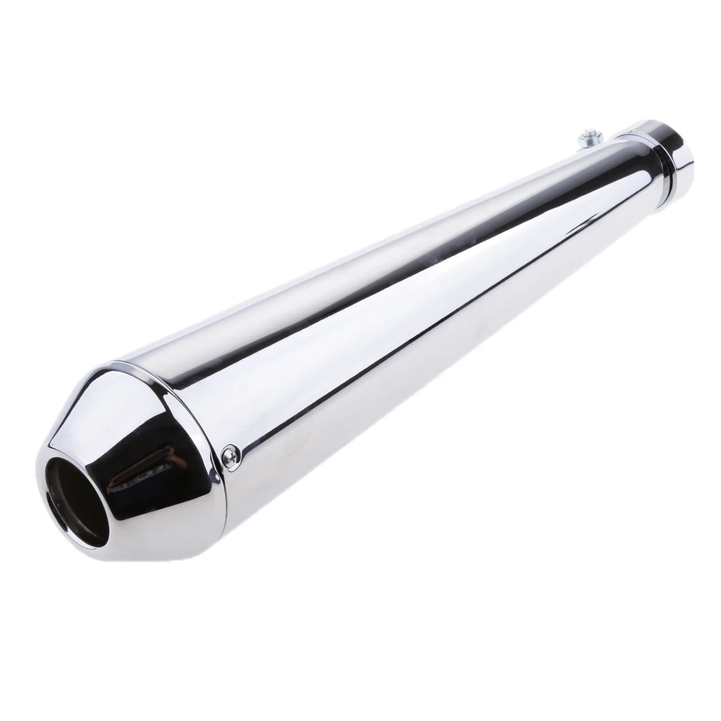 

Motorcycle Shortly Tapered Silencer Exhaust Pipe Muffler for Cafe Racer Car Accessories