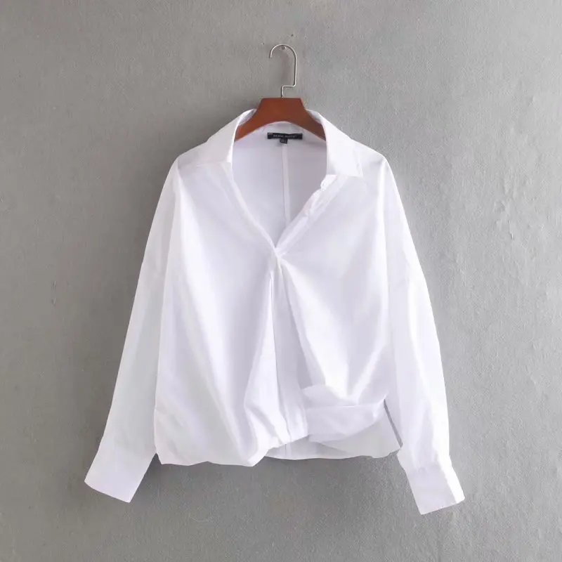 

Popular new CC40-9268 European and American fashionable knotted shirts