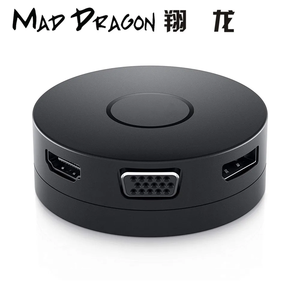  MAD DRAGON Brand for Dell DA300 Mobile USB-C HDMI/VGA/Ethernet/USB 4K Adapter Compatible with Latit