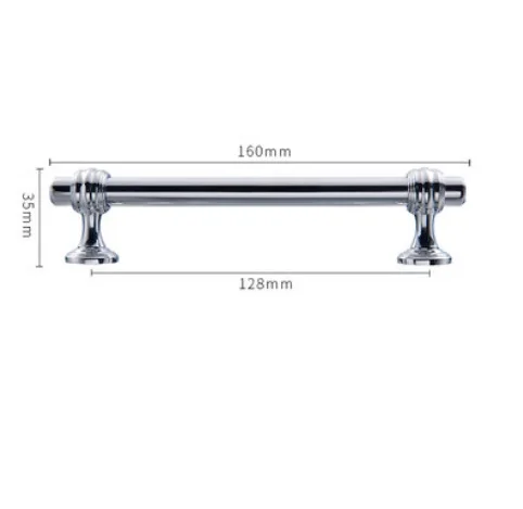 2 шт./лот в европейском и американском стиле; оцинкованные мебельные винты Ручка ящика дверь для ящика шкафа Ручка хромированный никель
