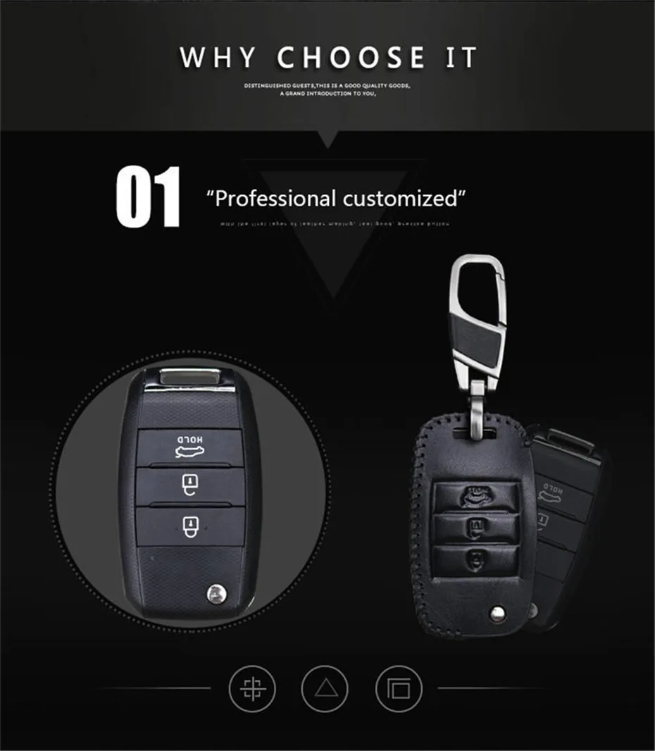 Auto Key Case Cover For KIA (2)