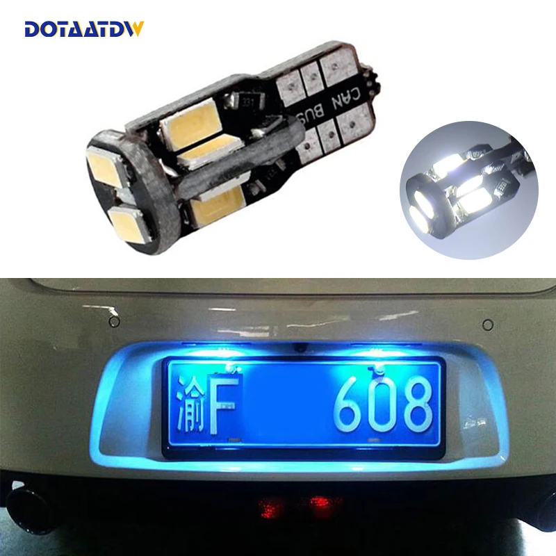 DOTAATDW 1x T10 W5W 168 192 Canbus светодиодный автомобильный номерной знак светильник для Nissan