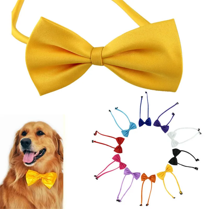 

1pcs Polyester Multicolor Dog Neck Tie Pet Dog Puppy Cat Bowknot Tie Collar Pet Supplies Accessories Fashion Dog Bow Tie