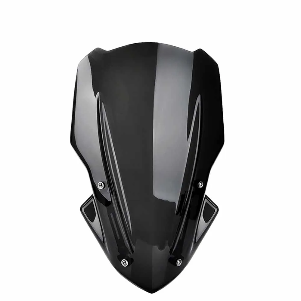 Bjmoto для Kawasaki Z900 Z 900 аксессуары для мотоциклов ветровое стекло с кронштейном Голый спорт ветровое стекло - Цвет: Black Windshield