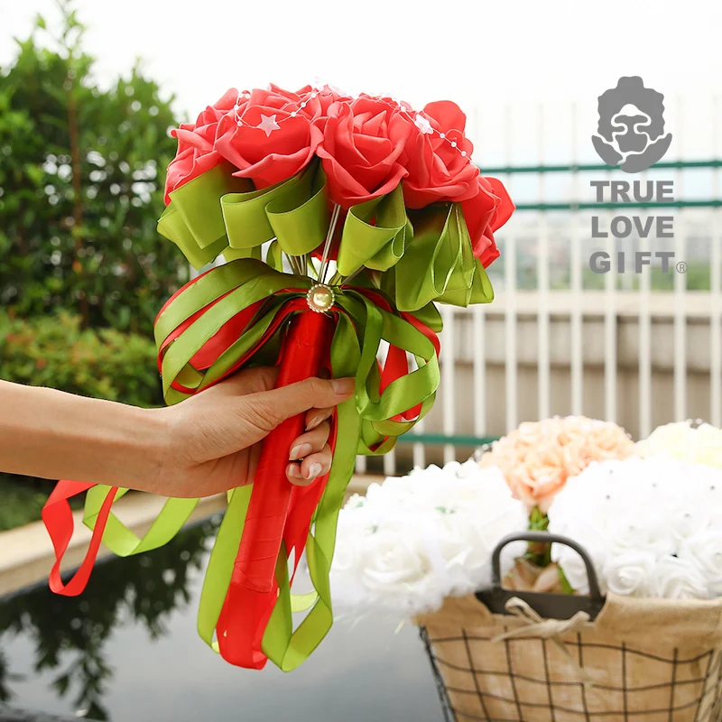 Свадебные букеты аксессуары принадлежности украшения девушки цветка вечеринок |