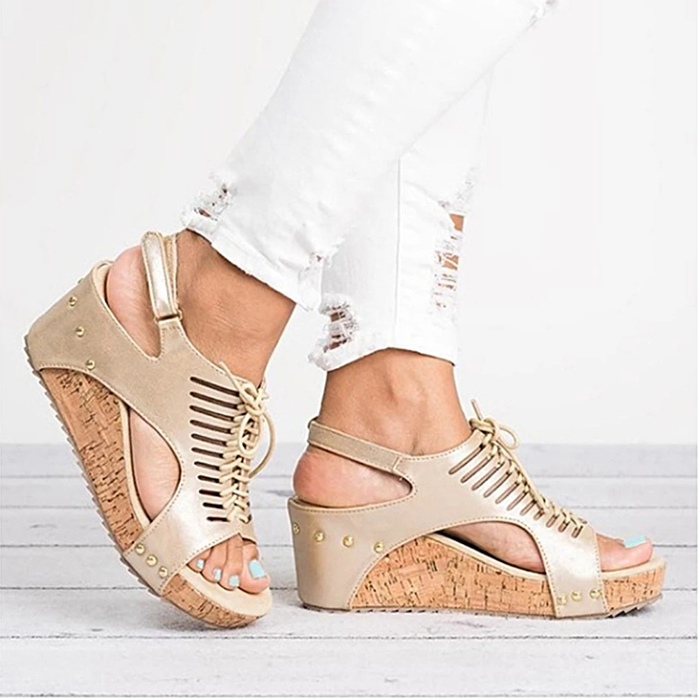 Platform Sandals Wedges Shoes For Women Heels Sandalias Mujer Summer Shoes Clog Womens Espadrilles Gladiator Women Sandals 2019