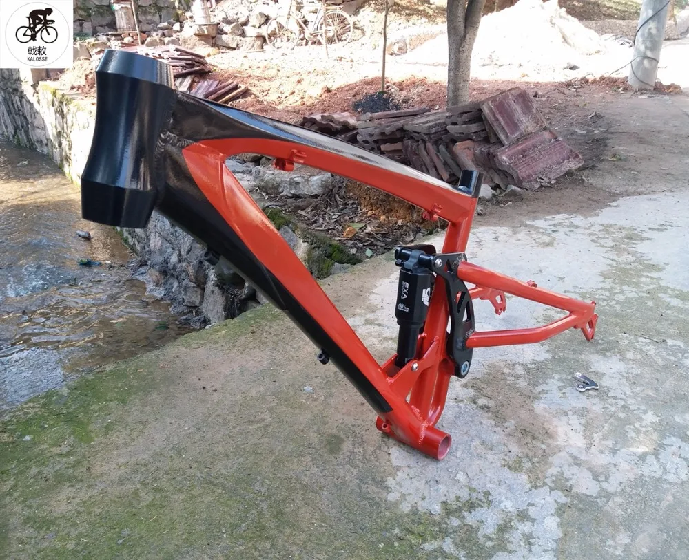 Excellent Kalosse  air suspension  Fat bike  frame   26*4.8  tires 190mm   Beach bike frame   bicycle frame  17 inch 0