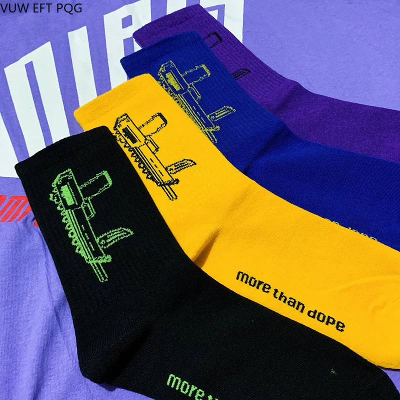Носки для мужчин и женщин с мультипликационным рисунком, модные трехцветные уличные носки в стиле хип-хоп, индивидуальные носки в стиле Харадзюку, подарок, хлопковые носки высокого качества