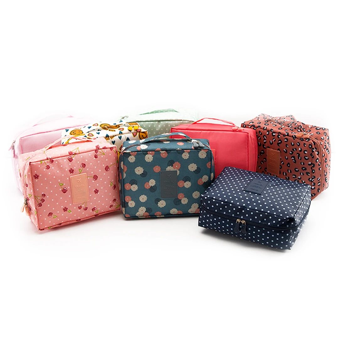 Косметичку на молнии косметичка Портативный Largr Ёмкость dot Pattern Красота Дело Макияж SetsTravel косметичка для хранения