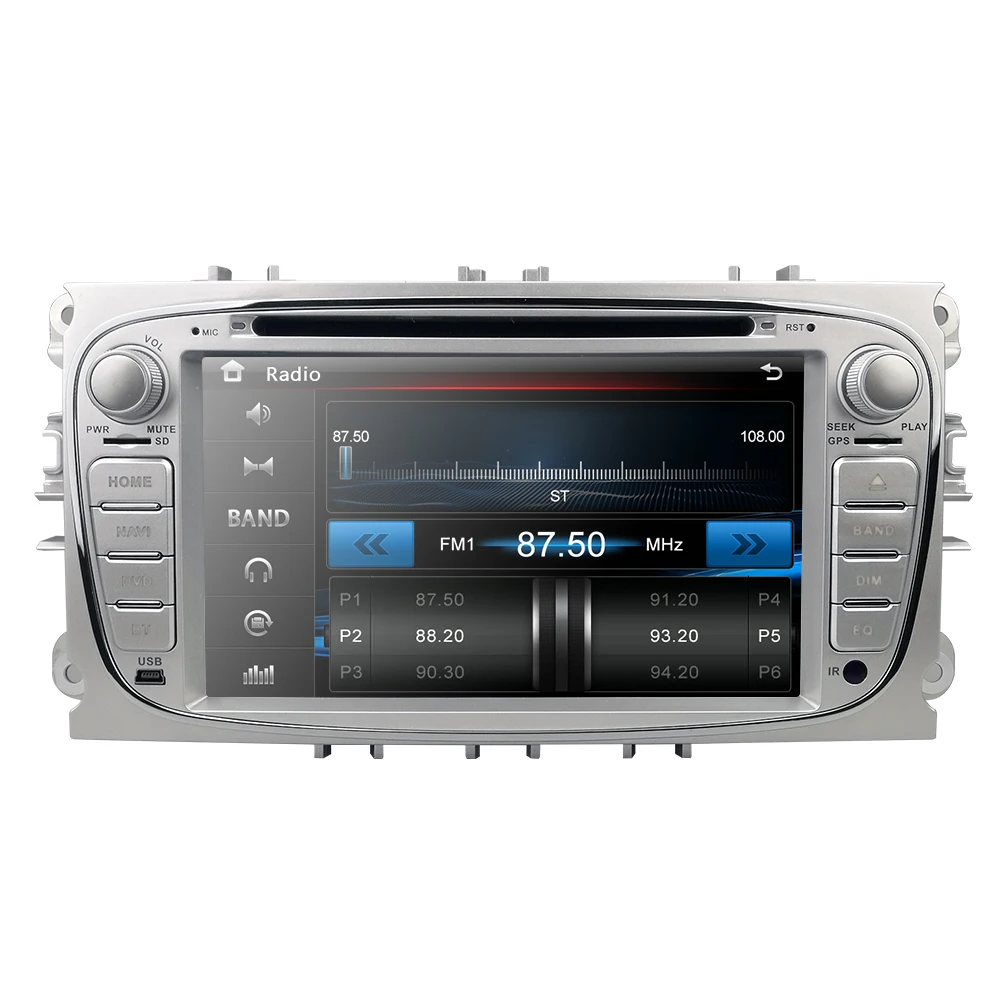 Flash Deal 7Inch 2Din Car DVD Player For Ford Focus 2 S-Max C-Max Mondeo 4 Galaxy Kuga 2008-2010 RDS DAB+ OBD2 Mirror link Subwoofer Camera 2
