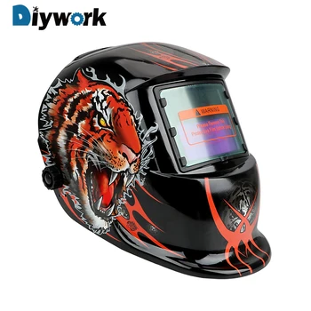 

DIYWORK Solar Power Grinding Welders Mask Arc MMA Weld/Grind /UV/IR Preservation Welding Helmet Auto Darkening Adjustable